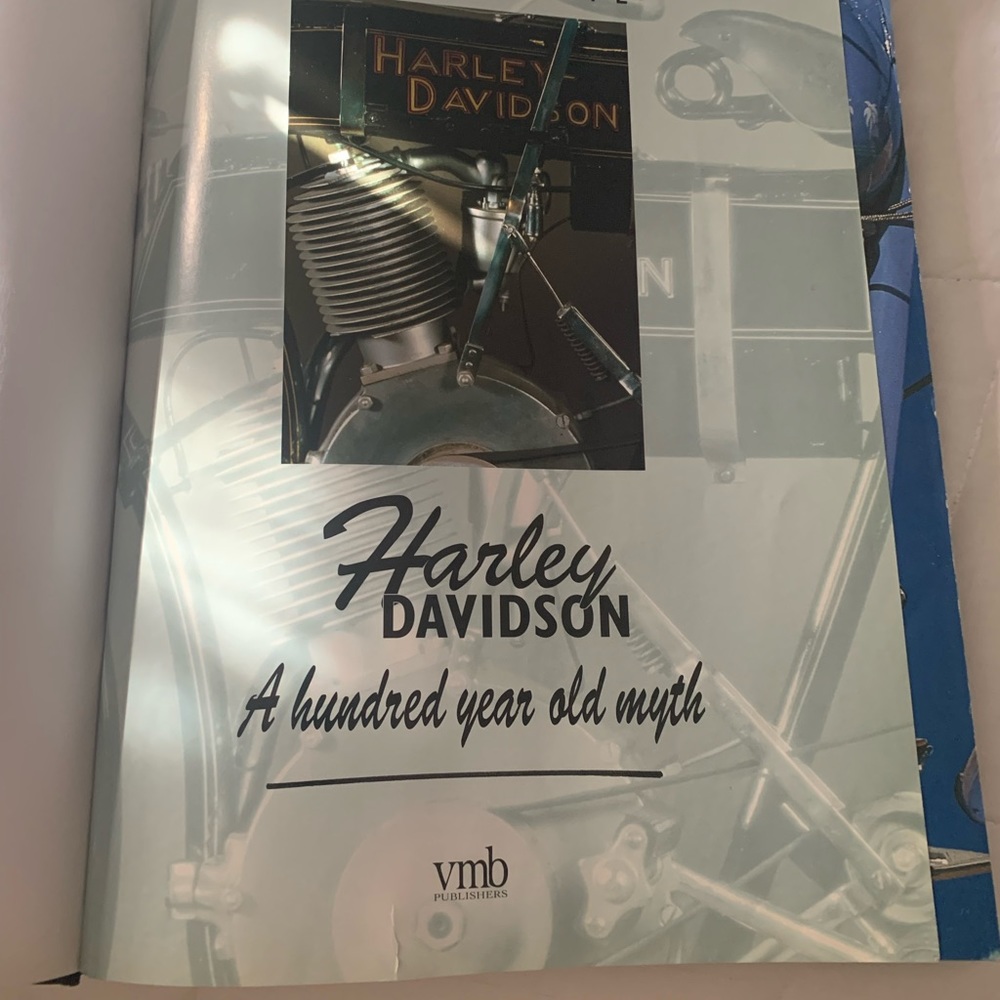 Harley Davidson a hundred year old myth book